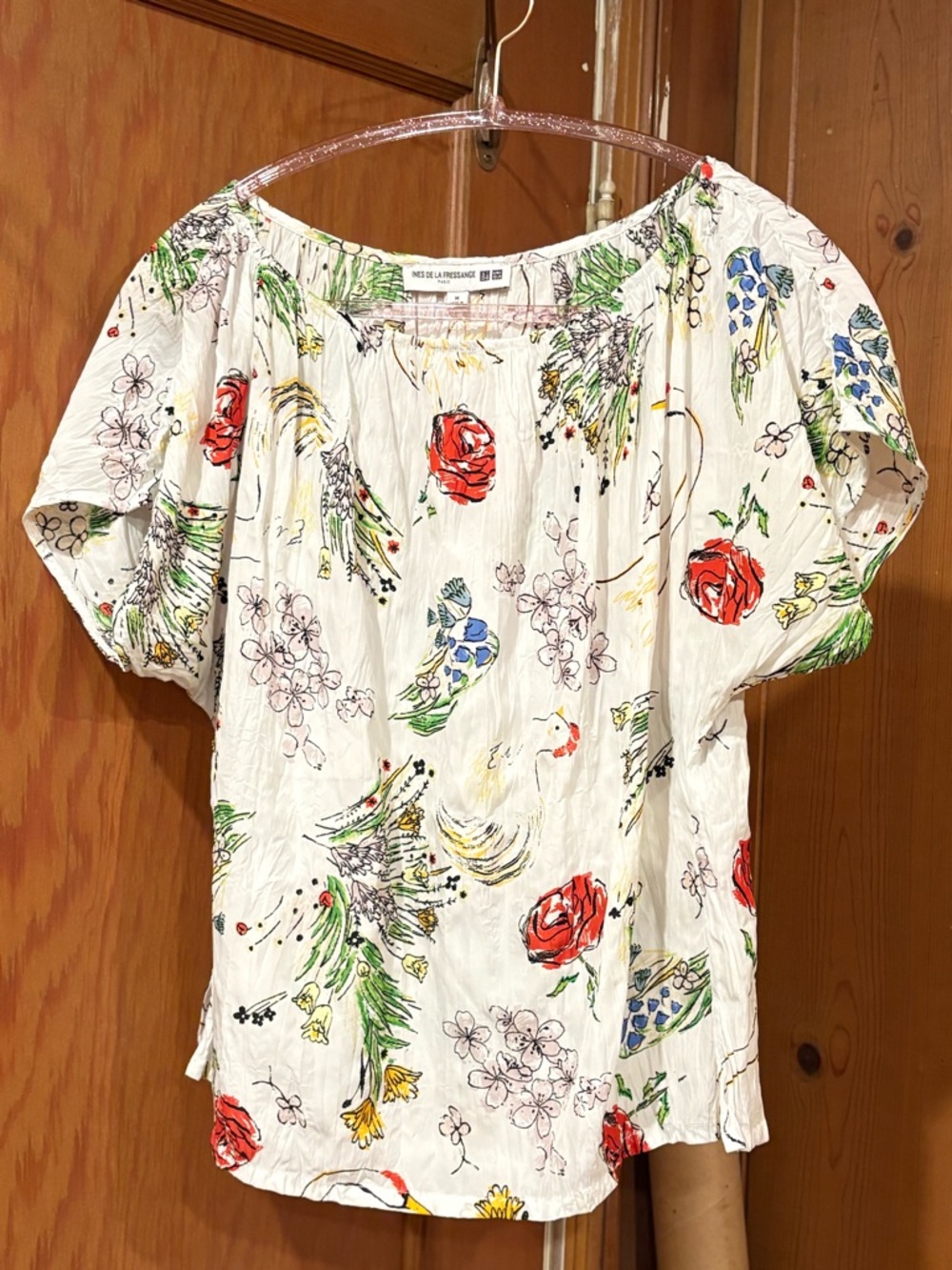 Uniqlo IDLF twist pleated top, size M